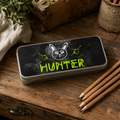 Personalised Metal Pencil Tin Grunge Bunny