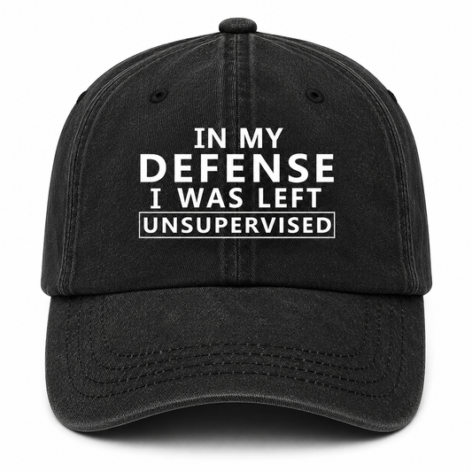 In My Defense Printed Cap