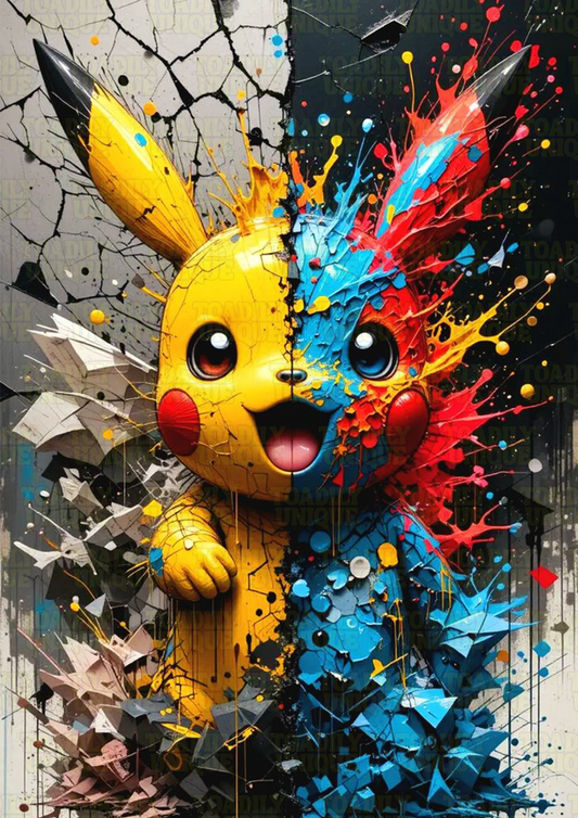 Exploded Pikachu - Pokémon PNG