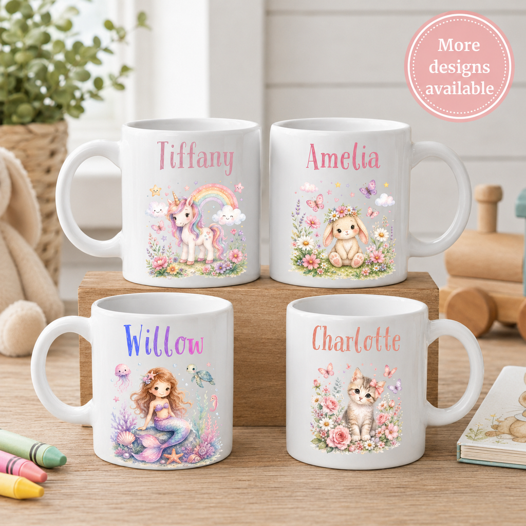 Personalised 6oz Unbreakable Children’s Mug - Girls