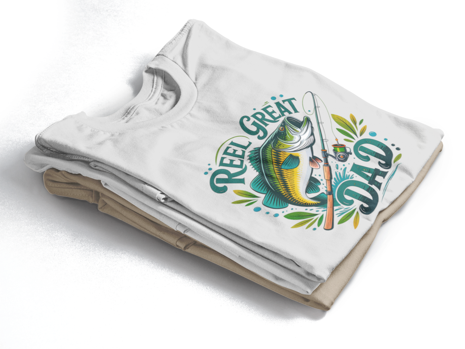 Retro fishing reel great dad - T-Shirt