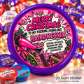 Funny Christmas Chocolate Tub Sticker – To My Fucking Fabulous Hairdresser