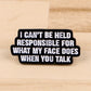 I can't be responsible - Pin Badge