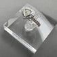 Solid Silver CZ ring setting with heart shaped setting  - 2013N