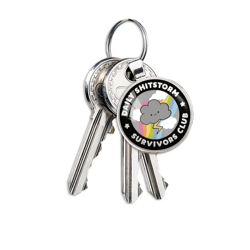 Daily Shitstorm Survivors Club Keyring
