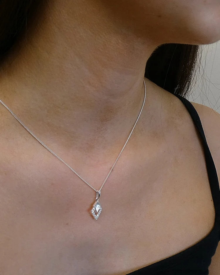 Kite CZ Sterling Silver Memorial Pendant