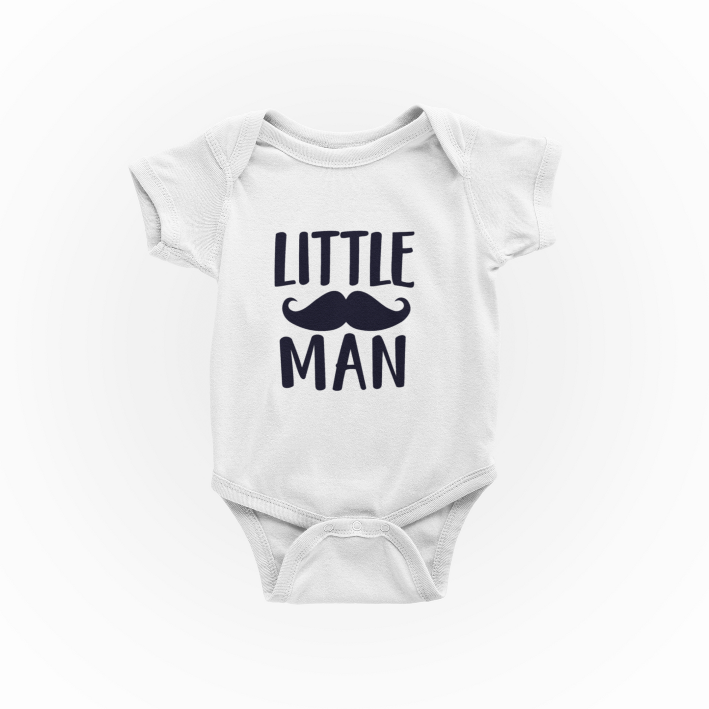 Little Man Boys B- Baby Vest