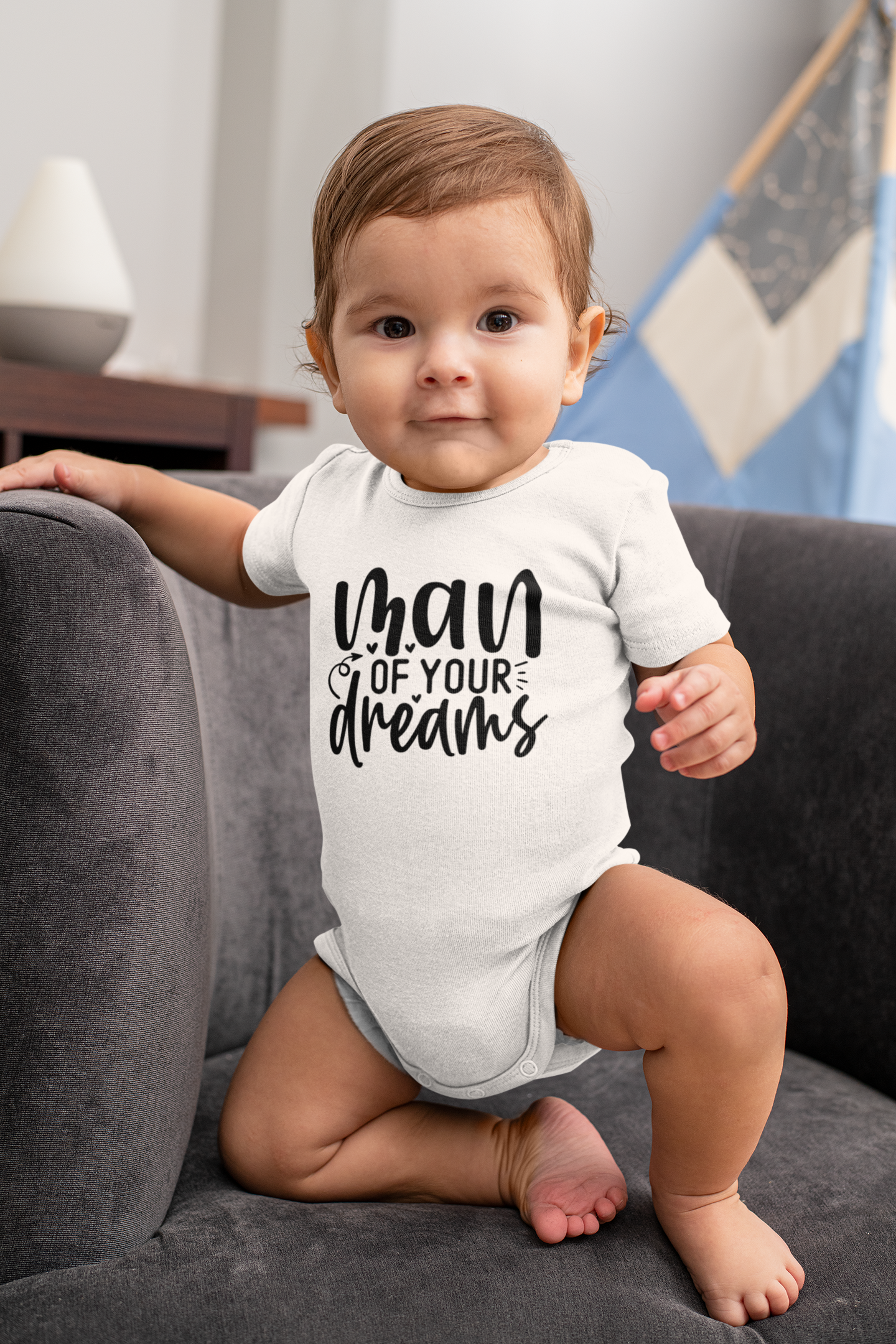 Man Of Your Dreams Boys - Baby Vest