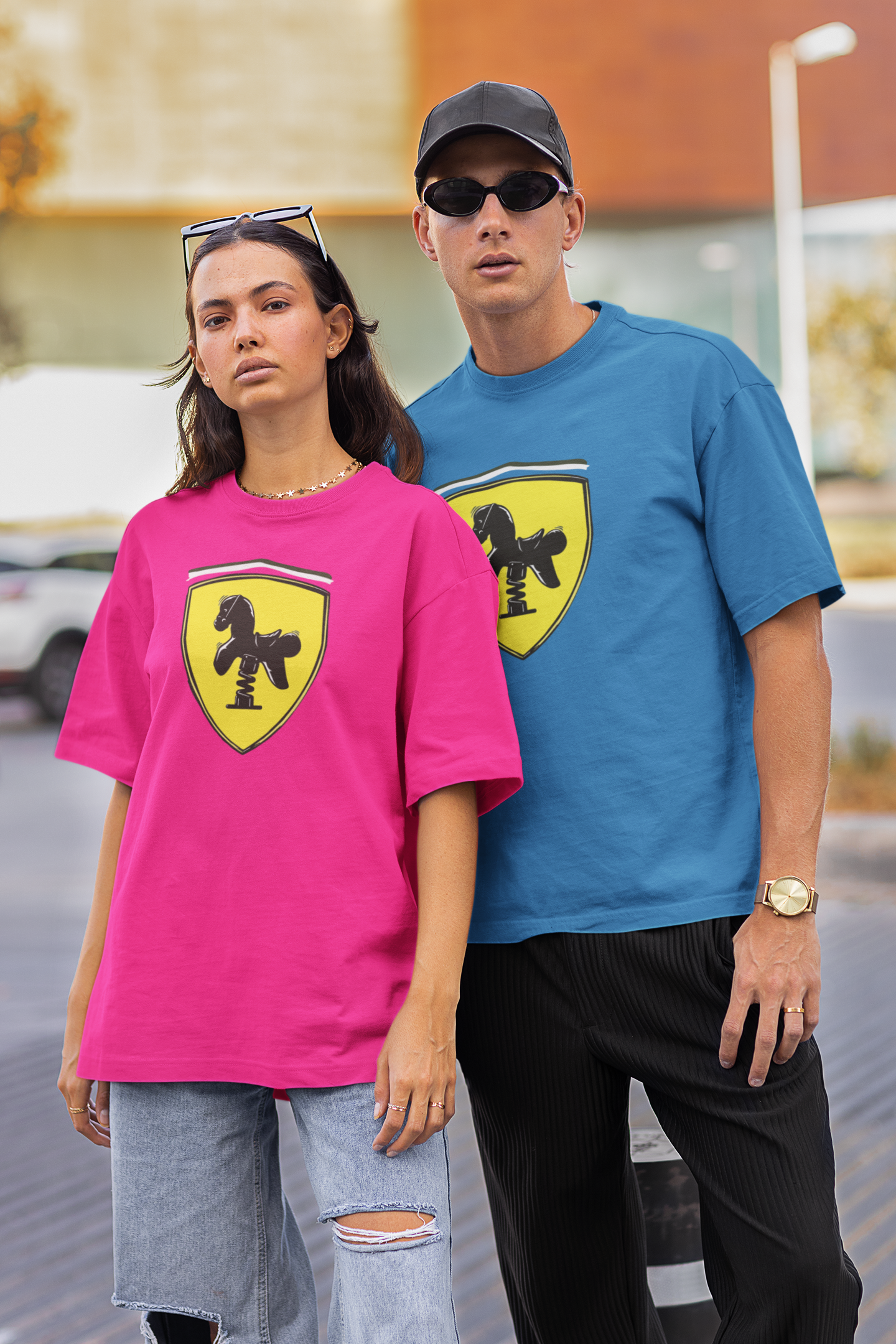 Spoof car horse  - Unisex T-shirt
