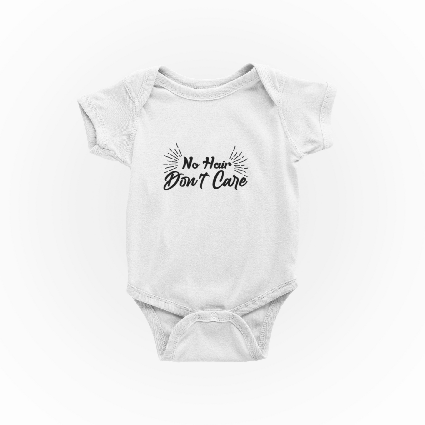 No Hair Don't Care - Baby Vest