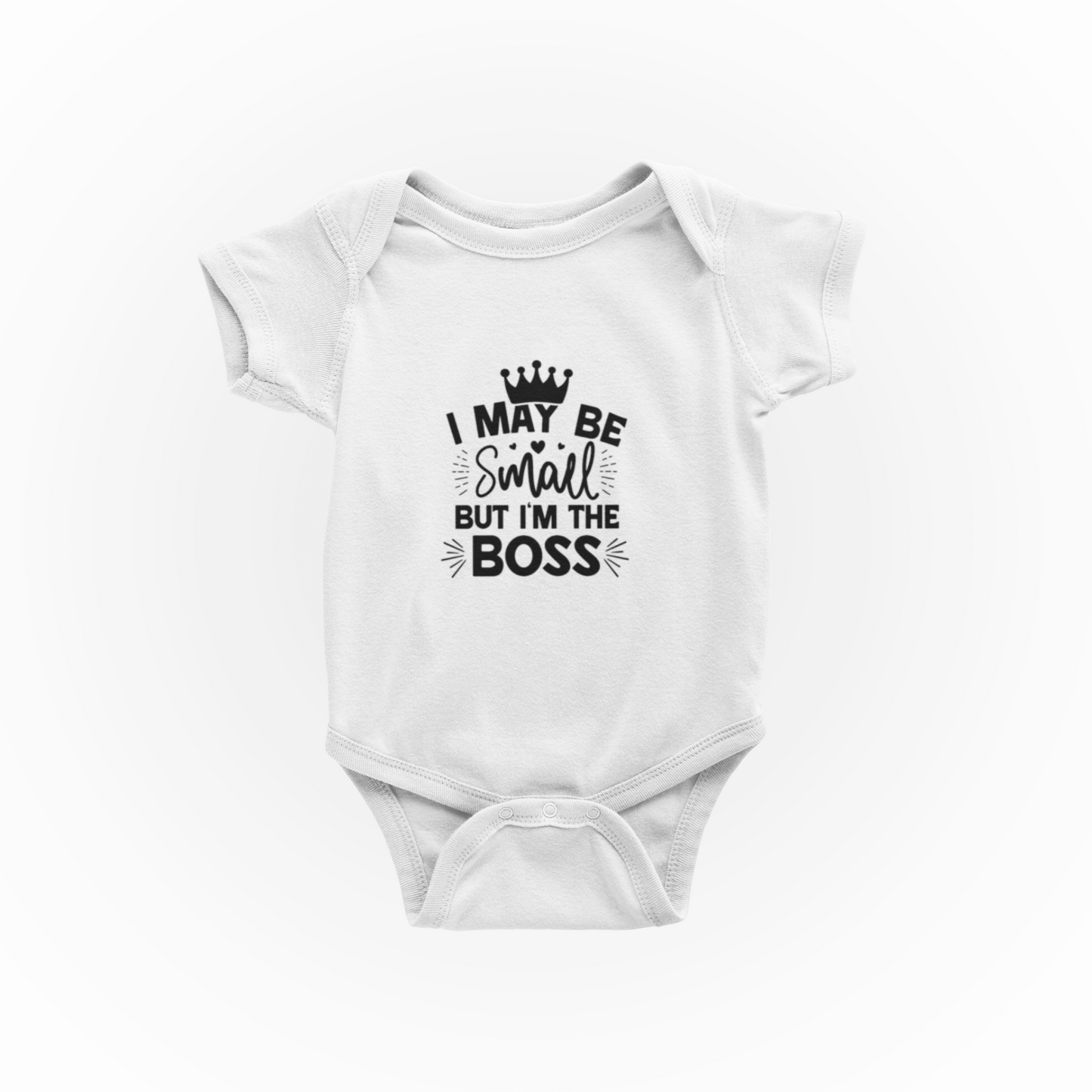 I May Be Small But I'm The Boss - Baby Vest