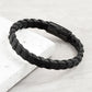 Personalised Men's Leather Chevron Bracelet