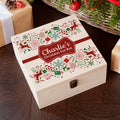 Traditional Square Christmas Eve Box RED - Medium