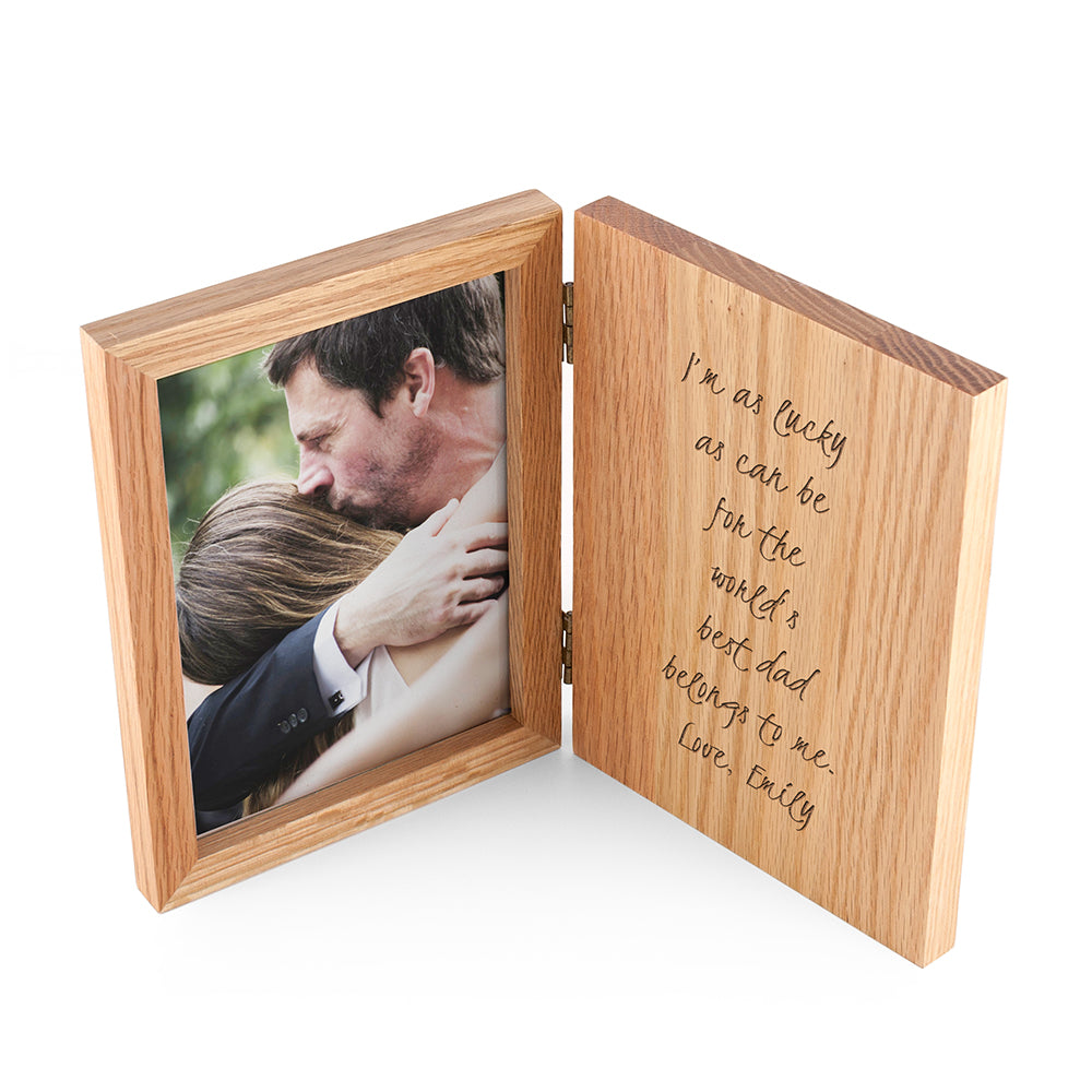 Engraved Book Photo Frame
