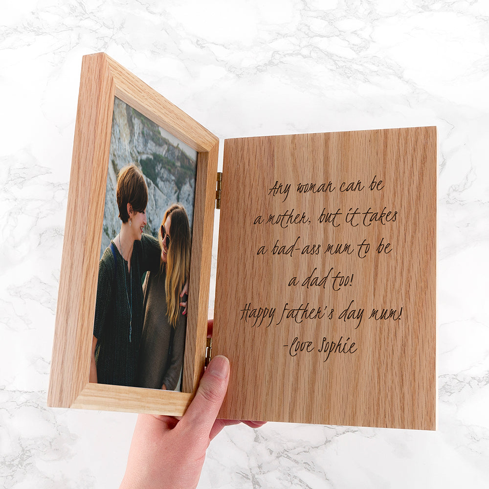 Engraved Book Photo Frame