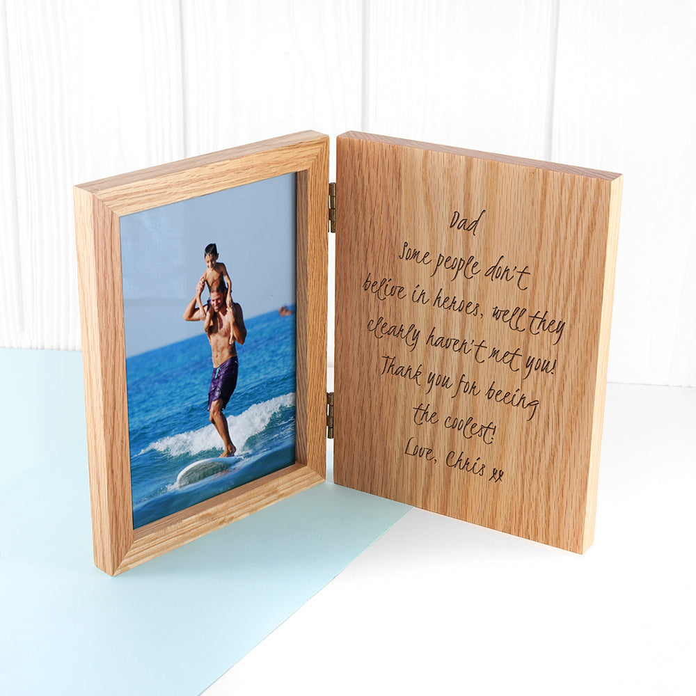 Engraved Book Photo Frame
