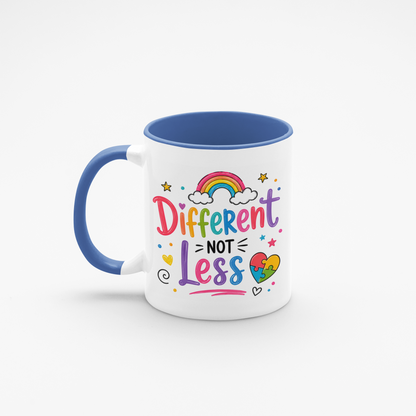 Different Not Less - 11oz Coloured Mug