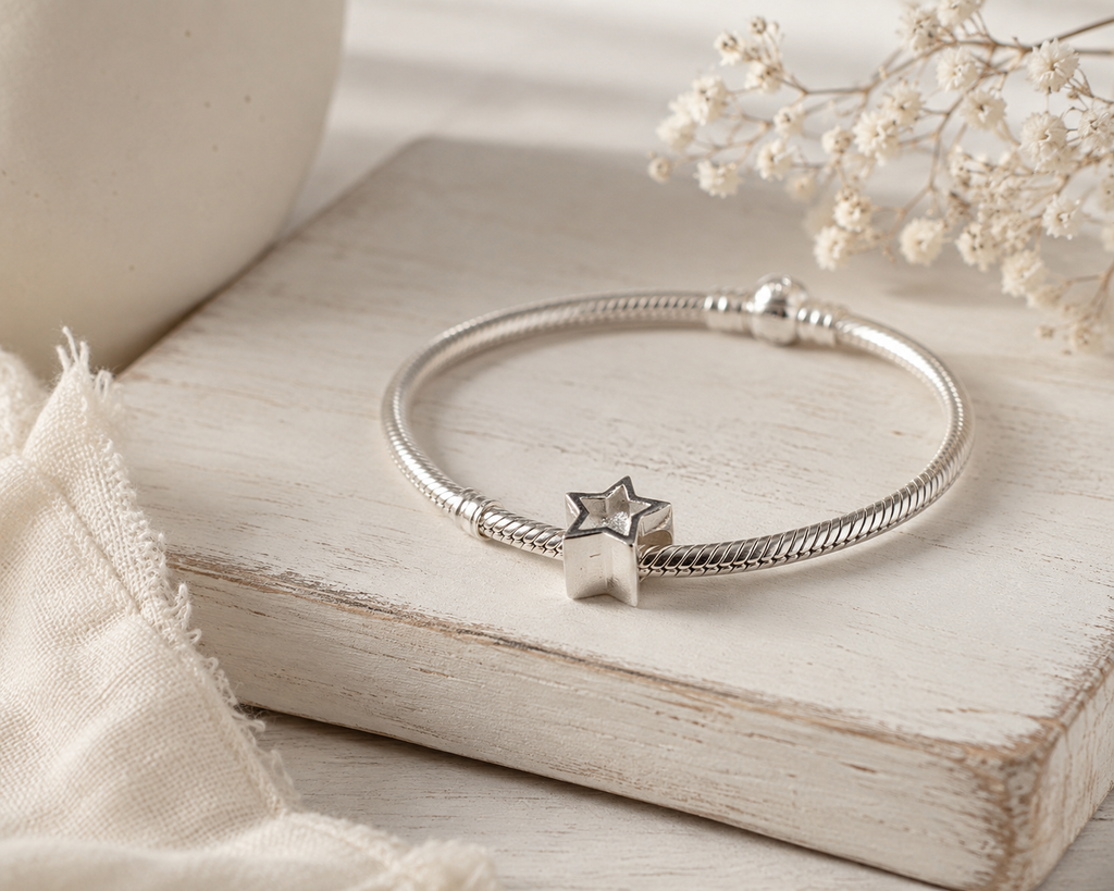 Solid Silver Star Charm