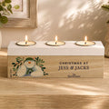 Personalised The Snowman Botanical Triple Tealight Holder