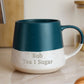 Personalised Hot Drink Preference Blue Speckled Ceramic Mug