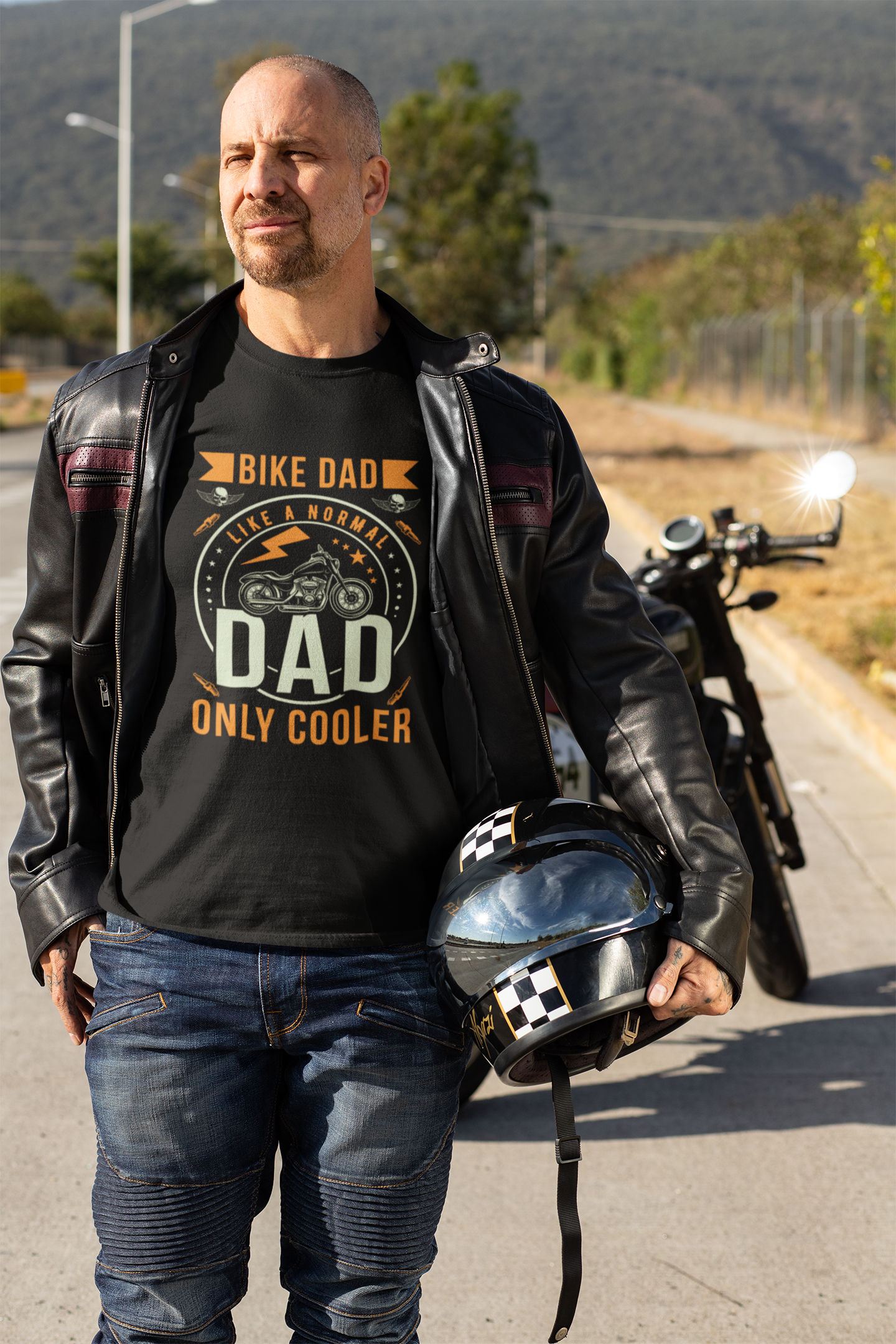 Biker dad - T-Shirt