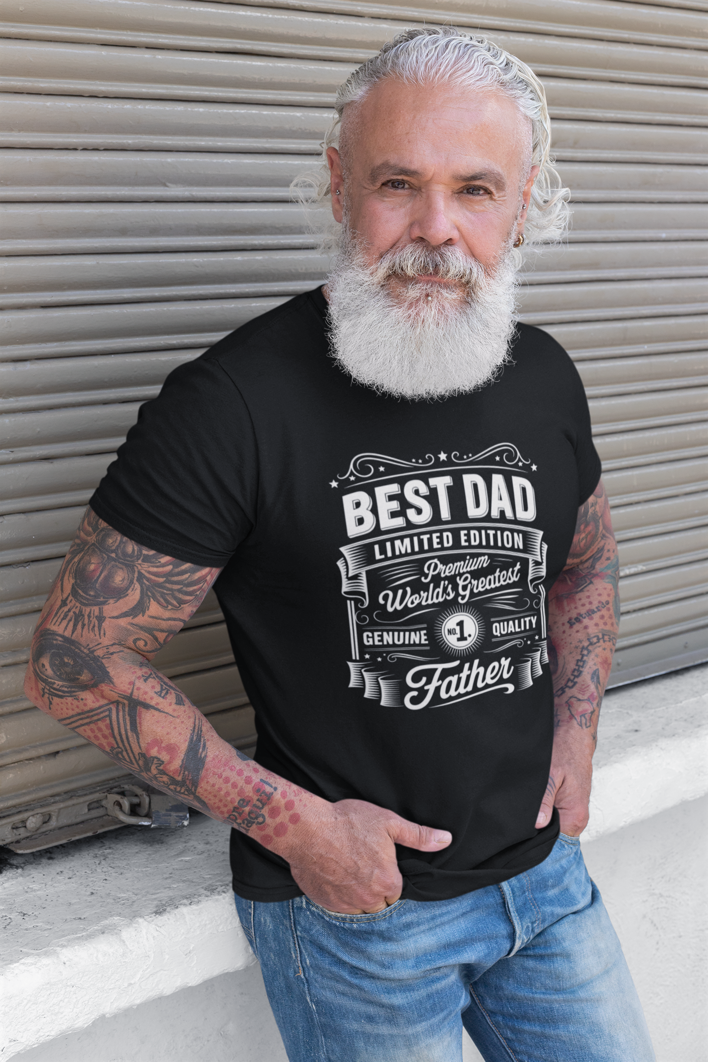 Vintage best dad - T-Shirt