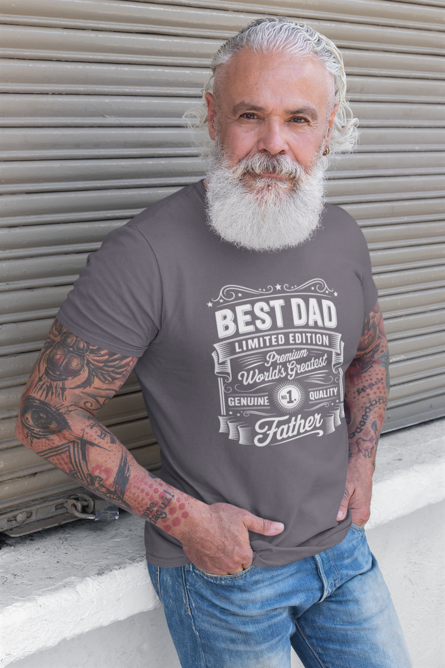Vintage best dad - T-Shirt