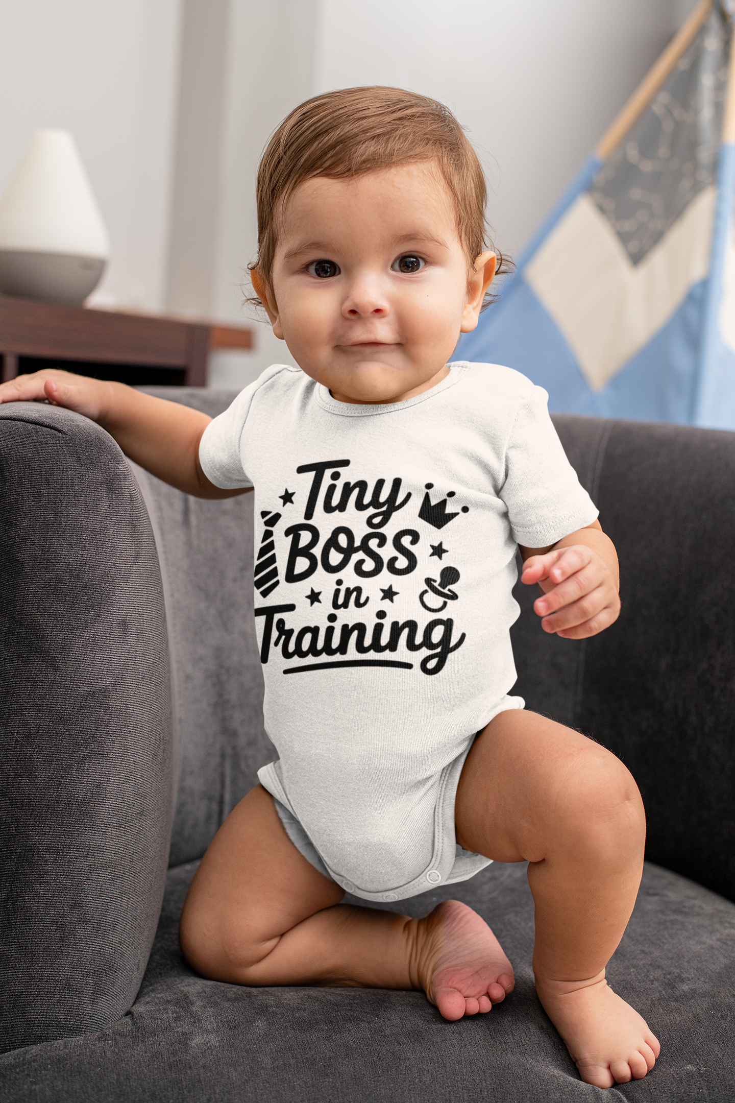 Tiny Boss In Training Boys - Baby Vest