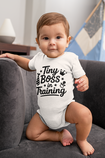 Tiny Boss In Training Boys - Baby Vest