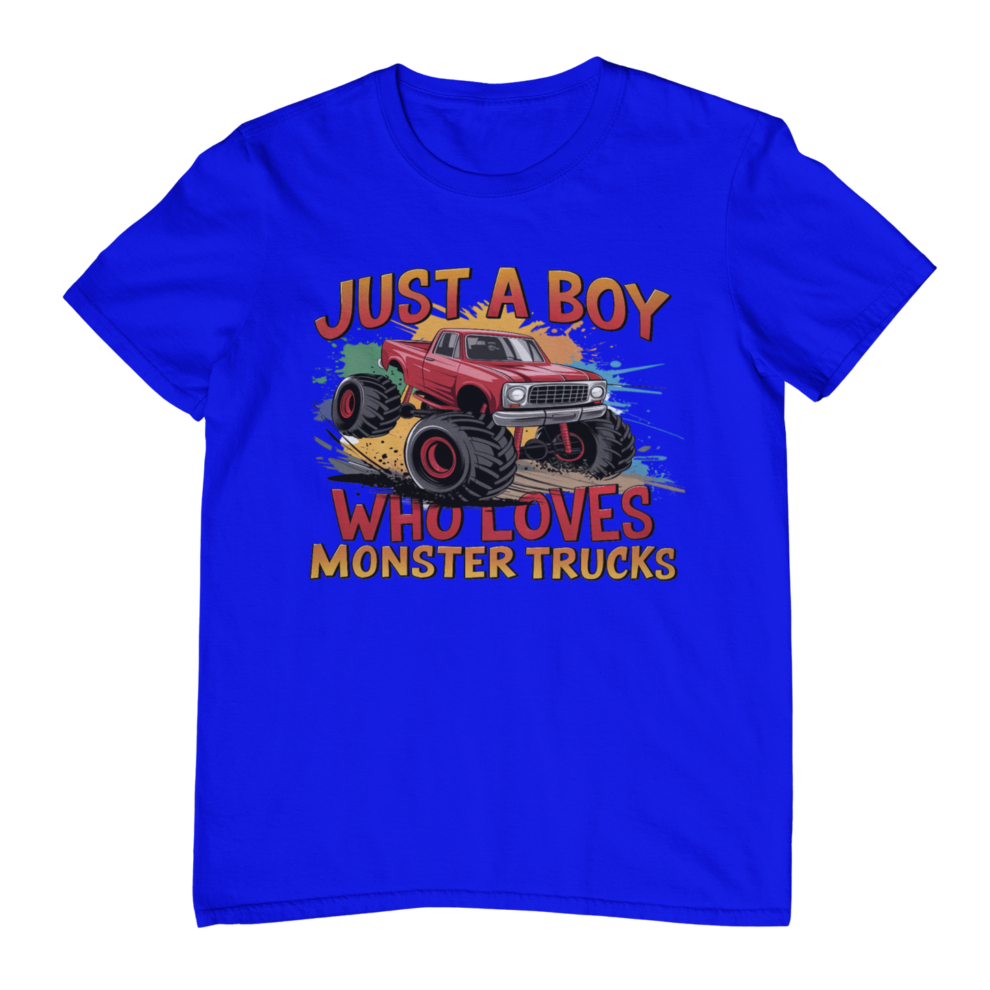 Just a boy who loves Monster Trucks - Children's T-Shirt