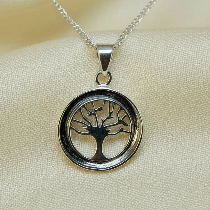 Tree of Life Sterling Silver Memorial Pendant